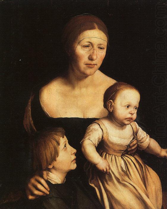 The Artist's Wife with Katherine and Philip, Hans Holbein